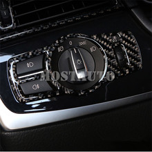 For BMW X3 F25 2011-2017 X4 F26 2014-2017 Carbon Fiber Headlight Switch Button Cover 1pcs Car Accessories Interior Car Decor 2024 - buy cheap