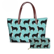 NOISYDESIGNS-Bolsos de lujo para mujer, carteras de diseño de perro Bernal, carteras de impresión, bolso de playa 2024 - compra barato