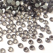 Ss16 черные алмазные 14 огранки, камни по 1440 шт., высокое качество, супер блестящие стразы 2024 - купить недорого