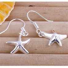 Hot Sale!!Free Shipping 925 Silver Earring,Fashion Sterling Silver Jewelry Seastar Earrings SMTE090 2024 - buy cheap