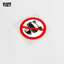 YJZT 10.4CM*10.4CM Warning No Appropriation For Fire Fighting Equipment Decor PVC Car Sticker Decal 13-0144 2024 - buy cheap