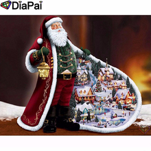 DIAPAI Diamond Painting 5D DIY 100% Full Square/Round Drill "Santa Claus house" Diamond Embroidery Cross Stitch 3D Decor A24610 2024 - buy cheap