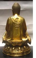 8'' bronze copper carvings Buddhism Sakyamuni tathagata Buddha statue 2024 - buy cheap