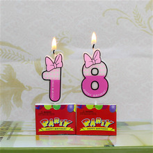 1pc 0-9 Number Cartoon Comic Environmental Candle Baby Shower Children Kids Birthday Party Cake Decoration Digital Candle Gift 2024 - buy cheap