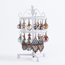 New 72 Holes Jewelry display Earring &slide pendant Square Revolving White 2024 - buy cheap