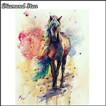 5D DIY Diamond Painting Multicolored horse 3D Embroidery Cross Stitch Rhinestone Mosaic Decor 2024 - buy cheap