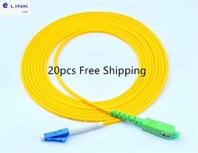 20pc SC/APC-LC/UPC SX fiber patch cord 3.0 2.0mm singlemode simplex G652D jacket cable 1 2 3 5 7 10 M fiber jumper free shipping 2024 - buy cheap