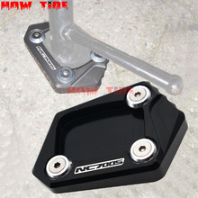 CNC Billet Aluminum Kickstand Foot Plate Side Stand Extension Pad Enlarge Extension For Honda NC700 S NC700S NC700 S 2012-2013 2024 - buy cheap