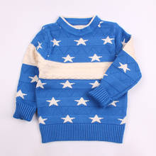 Star Print Kids Sweater Cotton Baby Boys Sweaters Warm Knitted Pullover Children Sweater Autumn Winter O Neck 3-6Y Boys Clothing 2024 - buy cheap
