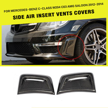 Carbon Fiber Front Bumper Air Vents Trims for Mercedes-Benz C Class W204 C63 AMG Bumper Only 2012 2013 2014 2024 - buy cheap