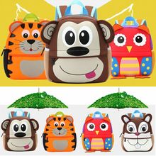 Cute Kid Toddler Schoo Bags Backpack Kindergarten Children Girls Boys Schoolbag 3D Cartoon Animal Bag 2024 - buy cheap