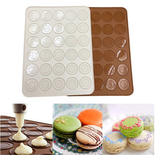Silicone Macaron Pastry Oven Baking Mould Sheet 30-Cavity DIY Mold Baking Mat Practical Reusable baking accessories Cookie mold 2024 - buy cheap
