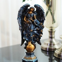 Retro Goddess Of Victory Angel Figurines Mascot Victory Goddess Art Sculpture Resin Art&Craft Home Decoration Ornaments R814 2024 - buy cheap