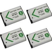 4 pcs 1350 mAh NP-BX1 NPBX1 Battery for ZV1 DSC-RX100 IV RX10 II RX1 HX300 WX300 WX500 2024 - buy cheap