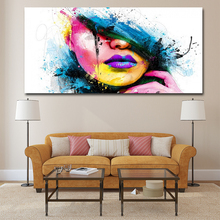 Quadros de arte abstrata para parede, pintura de decoração de casa, impressão hd, 1 peça, pôster moderno para sala de estar 2024 - compre barato