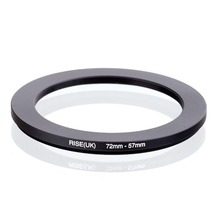 Ascensão (uk) 72mm-57mm 72-57mm 72 a 57 adaptador de filtro de anel de redução preto 2024 - compre barato