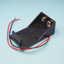 Wholesale (20pcs/lot) 1x 9v Battery Case Holder Box Base Socket With 15cm wire 9v Battery Holder 2024 - buy cheap
