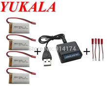 T64 T04 T05 F28 F29 RC Helicopter 3.7v 1200mah  Li-polymer battery*4pcs+ charger box 2024 - buy cheap