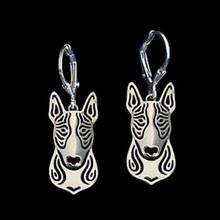 Women's Alloy Pet Dog Shaped Earrings Lovers Gold Bull Terrier Earrings Drop Shipping 2024 - buy cheap