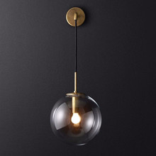 Northern Europe Vintage Led Wall Lamp Bedroom Lamp Bedside Sconce Wall Lights Glass Ball Indoor Lighting Industrial Home Deco 2024 - buy cheap