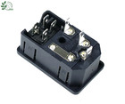 1 peça de fusível 10a! Interruptor rocker fundido iec320 c14 entrada de energia tomada interruptor fusível conector, vermelho verde azul preto 4 pinos - foto 2026