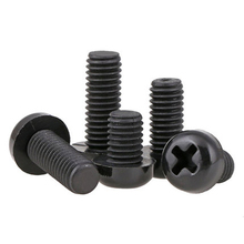 10Pcs M4 Round Pan head nylon Screws phillips Cross Screw plastic bolt Length 6mm-40mm black 2024 - buy cheap