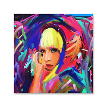 Diy pintura a óleo digital seu próprio acrílico coloração entretenimento decoração lady gaga abstrato 2024 - compre barato