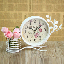 Vintage home decoration table clock use metal material silent desktop clock montre reine des neiges horloge 19 2024 - buy cheap