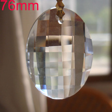 6pcs /lot 76mm Egg-shaped Chandelier Crystal Parts Hanging Crystal Drop Prism Lamp Part Free Shipping 2024 - buy cheap