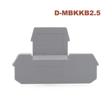 D-MBKKB2.5 Double Terminals End Plate Din Rail Screw Wiring Terminal Block MBKKB-2.5 Baffle Separator Closure Plate 2024 - buy cheap
