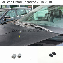 car styling cover head front Machine Water wash outlet stick frame trim 2pcs For Jeep Grand Cherokee 2014 2015 2016 2017 2018 2024 - buy cheap