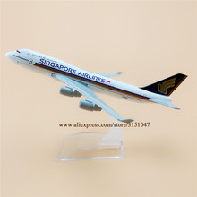 16cm Air Singapore Airlines Boeing 747 B747-400 Plane Model Alloy Metal Diecast Model Airplane Aircraft Airways Kids Gift 2024 - buy cheap
