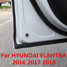 Резиновое уплотнение для hyundai Elantra 2016 2017-18, звукоизоляционный уплотнитель, кромка, шумоизоляция, уплотнительная лента для автомобильных дверей 2024 - купить недорого
