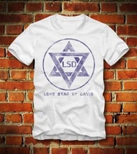 Israel Flag Lsd Lone Star Of David Stern Star Psychedelic 2019 New Letter Print Creative Printed Korean T-Shirts 2024 - buy cheap