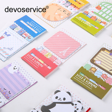 1Piece Kawaii Stationery Memo Pad Bookmarks Cute Animal Sticky Notes Multi-functional Note Paper School Supplies Paper Stickers 2024 - buy cheap