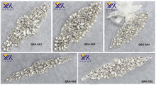 XINFANGXIU-Cinta de diamantes de imitación para vestido de novia, cinturón de banda, tocado para el hogar, color plateado claro, 1 unidad 2024 - compra barato