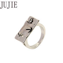 JUJIE модные геометрические обручальные кольца для мужчин 2019 простые антикварные ювелирные изделия Matel Прямая поставка 2024 - купить недорого