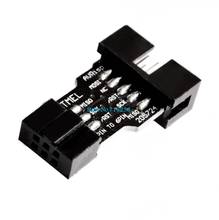 10PCS/lot 10 Pin to 6 Pin Adapter Board for AVRISP MKII USBASP STK500 High Quality 2024 - buy cheap