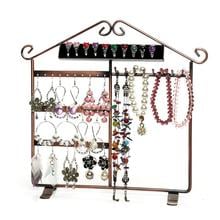 House Shape Jewelry Stand Rack Display Earring Necklace Organizer Hanging Holder hot 2024 - buy cheap