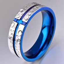 Anel templar de aço inoxidável para casamento, anel masculino de cruz dourada e absoluta, joia para homens 2024 - compre barato