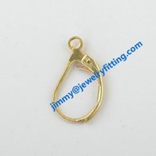 material for jewelry making Brass lever back earring clip earrings clip earring fitting fashion jewelry findings D shape 2024 - buy cheap