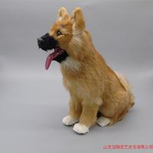 Simulação cachorro polietileno & furs modelo de cachorro presente engraçado cerca de 31cm x 30cm 2024 - compre barato