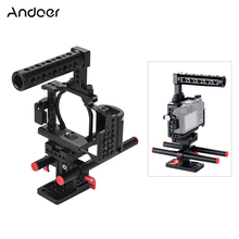 Andoer Video Camera Cage + Hand Grip + Top Handle Kit Film Making System with Cable Clamp for Sony A6000 A6300 A6500 NEX7 ILDC 2024 - buy cheap