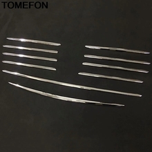 TOMEFON для Mazda CX-8 CX8 2017 2018 Решетка переднего бампера гриль декоративная рамка крышка литье отделка аксессуары для интерьера ABS 2024 - купить недорого