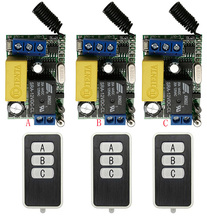 AC220 10A 1CH RF Interruptor do Relé de Controle Remoto Sem Fio Sistema de Segurança Portas de Garagem, Portas Electric/window/lâmpada