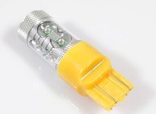 Lâmpadas led para farol de ré e traseiro, 2 peças âmbar/laranja t20 7440/7443/992a/922 50w, chip cree, lâmpada led traseira/freio/reversa 2024 - compre barato