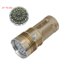 Ultra Bright LED Flashlight 14 x XML T6 LED High Power 18650 Torch Portable Tactical Flashlight 3 Modes Light Camping Hunting 2024 - buy cheap