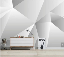 Custom 3D papel de parede, simple geometric murals for living room bedroom dining room background home decoration wallpaper 2024 - buy cheap