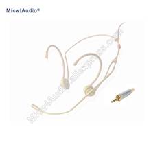 Pro Headset Conference Microphone for AKG Samson Shure Sennheiser Mipro Audio Technica 3.5mm External Lock Connector Beige 2024 - buy cheap