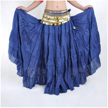 Gypsy Skirt Belly Dance Costume Skirts Women Ballroom Belly Dancing Long Solid Skirt 2024 - buy cheap